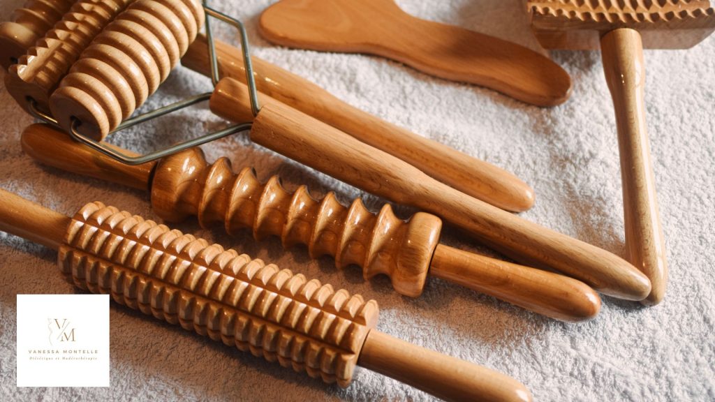 Les outils en bois de madérothérapie